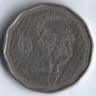 Монета 5 новых шекелей. 1990 год, Израиль. Леви Эшколь.