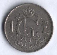 Монета 1 франк. 1952 год, Люксембург.
