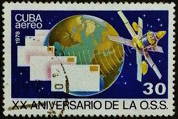 Почтовая марка. "20 лет OCC". 1978 год, Куба.