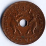 Монета 1 пенни. 1957 год, Родезия и Ньясаленд.