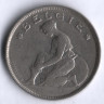 Монета 2 франка. 1923 год, Бельгия (Belgie).