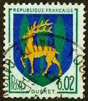 Почтовая марка. "Герб Гере". 1964 год, Франция.