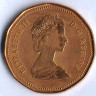 Монета 1 доллар. 1987 год, Канада.