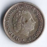 Монета ⅟₁₀ гульдена. 1956 год, Нидерландские Антильские острова.