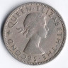Монета 1 флорин (2 шиллинга). 1964 год, Новая Зеландия.