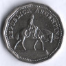 Монета 10 песо. 1967 год, Аргентина.