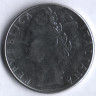 Монета 100 лир. 1988 год, Италия.