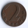 Монета 2 гроша. 1935 год, Австрия.
