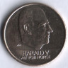Монета 10 крон. 2001 год, Норвегия (Без звезды).