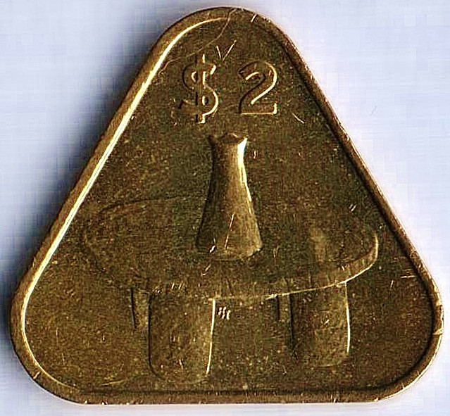 Монета 2 доллара. 2015 год, Острова Кука.