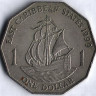 Монета 1 доллар. 1999 год, Восточно-Карибские государства. Монета 1 доллар. 1999 год, Восточно-Карибские государства.