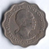 Монета 5 песев. 1965 год, Гана.