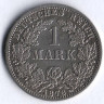 Монета 1 марка. 1878 год (A), Германская империя.