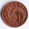 Монета 1 цент. 1982 год, Новая Зеландия.