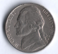 5 центов. 1982(D) год, США.