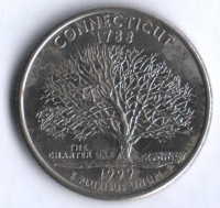 25 центов. 1999(D) год, США. Коннектикут.
