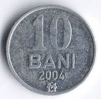 Монета 10 баней. 2004 год, Молдова.