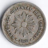 Монета 1 сентесимо. 1909(A) год, Уругвай.