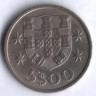 Монета 5 эскудо. 1969 год, Португалия.