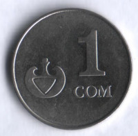 Монета 1 сом. 2008 год, Киргизия.