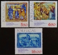 Набор марок (3 шт.). "Рождество". 1979 год, Португалия.