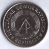 Монета 5 марок. 1969 год, ГДР. 20 лет образования ГДР.