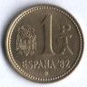 Монета 1 песета. 1980(82) год, Испания. Чемпионат Мира по футболу - Испания'82.