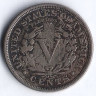 Монета 5 центов. 1896 год, США.