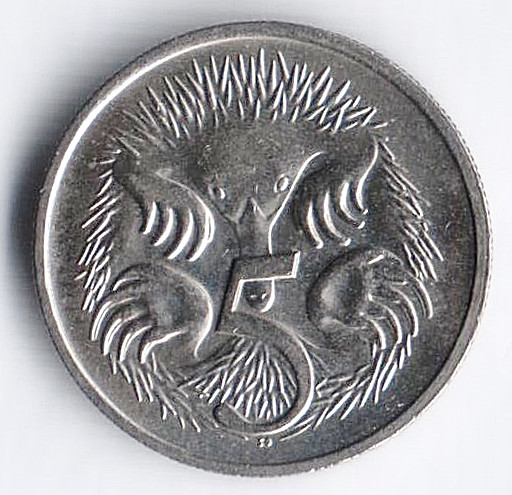 Монета 5 центов. 1981 год, Новая Зеландия.