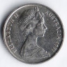Монета 5 центов. 1981 год, Новая Зеландия.
