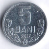 Монета 5 баней. 2017 год, Молдова.
