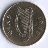 Монета 20 пенсов. 1988 год, Ирландия.