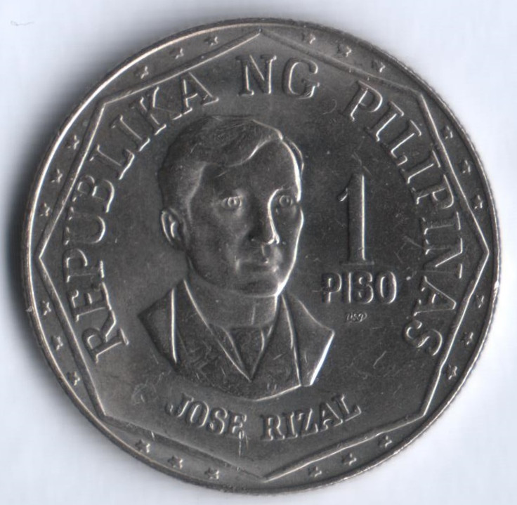 1 песо. 1982 год, Филиппины.