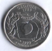 25 центов. 1999(P) год, США. Джорджия.