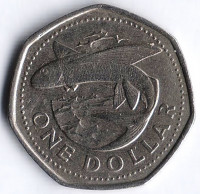 Монета 1 доллар. 2000 год, Барбадос.