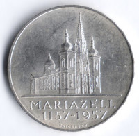 25 шиллингов. 1957 год, Австрия. 800-летие города Мариацелль.