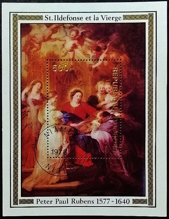 Мини-блок. "Картины Рубенса". 1978 год, Нигер.