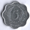 Монета 5 центов. 2000 год, Восточно-Карибские государства.