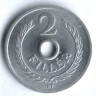 Монета 2 филлера. 1954 год, Венгрия.