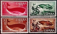 Набор марок (4 шт.). "День почтовой марки". 1960 год, Фернандо По.