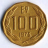 Монета 100 эскудо. 1975 год, Чили.