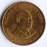 Монета 5 центов. 1989 год, Кения.