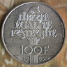 Монета 100 франков. 1989 год, Франция. 
