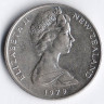 Монета 20 центов. 1979 год, Новая Зеландия.