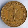 Монета 10 франков. 1980 год, Западно-Африканские Штаты.