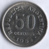 Монета 50 сентаво. 1954 год, Аргентина.