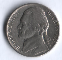 5 центов. 1985(D) год, США.