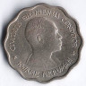 Монета 3 пенса. 1958 год, Гана.