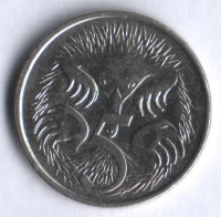 Монета 5 центов. 2009 год, Австралия.