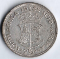 2-1/2 шиллинга. 1956 год, Южная Африка.
